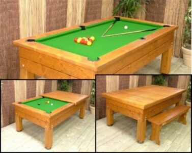 1005 Evergreen Outdoor Pool Table