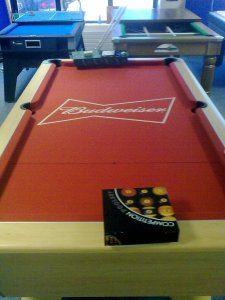 24052010180 Budweiser Pool Table