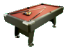 Pro American Deluxe 6 foot Pool Table with Red Cloth