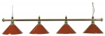 Brass Lamp Set with 4 Red Shades (3274.060)