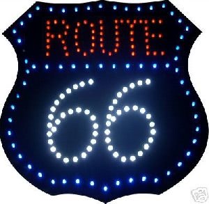 Route 66 LED Wall Sign