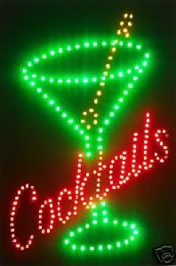 Cocktails LED Wall Sign