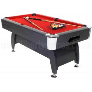 Pro American Deluxe 6 foot Pool Table with Red Cloth