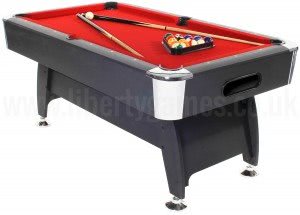 Pro American Deluxe 6 foot Pool Table with Red Cloth