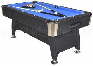 Pro American Deluxe 6 foot Pool Table with Blue Cloth