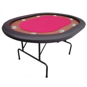 Classic Compact 8 Person Poker Table (PT1210RED)