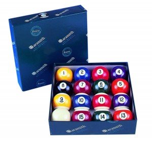 Aramith 2 1/4'' (57.2mm) Engraved Spots & Stripes Pool Balls