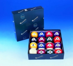 Aramith 2'' (50.8mm) Engraved Spots & Stripes Pool Ball Set