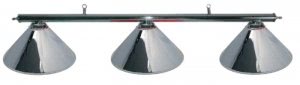 Nostalgia Chrome Lamp Set with 3 Pyramid Shades