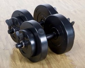 18kg Vinyl Dumbbell Set