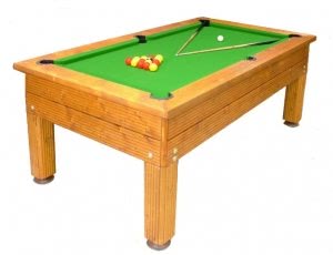 Evergreen Outdoor Slate Bed Pool Table