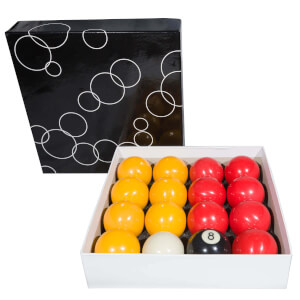 Competition 2'' (50.8mm) Red & Yellow Pool Ball Set