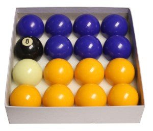 Competition 2'' (50.8mm) Blue & Yellow Pool Ball Set