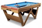 6 foot W Leg Folding Snooker & Pool Table (FSPW-6)