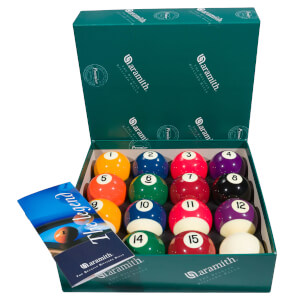 Aramith Premier 2 1/4'' (57.2mm) Spots & Stripes Pool Ball Set