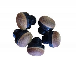 Set of 10 Plastic Screw On Pool Cue Tips