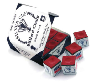 Silver Cup Billiard Chalk (12 Pieces)