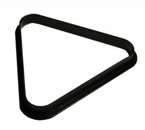 Black Plastic Triangle for 10 Billiard Balls (2'' Diameter)