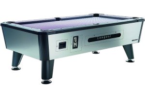 Longoni Tornado Silver Coin Operated American Slate Bed Pool Table