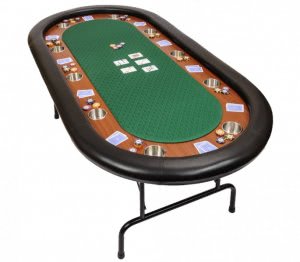 Premium Tournament Poker Table - Green (WFOLDTABLE-GREEN)
