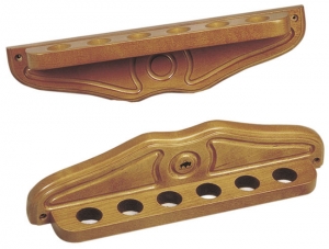 Deluxe Wall Mounted 6 Cue Rack