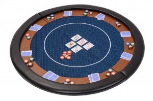 Premium Compact Folding Poker Table Top with Carry Bag (HTOP-500RED)