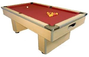 Slimline 6 foot Free Play Beech Pool Table