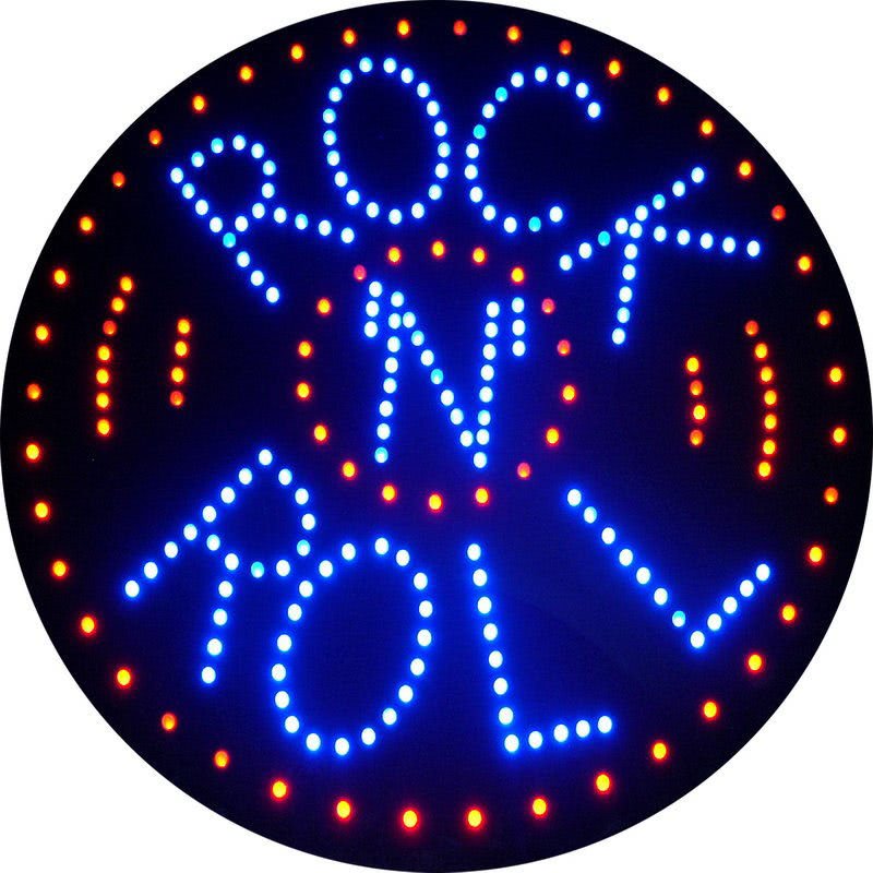 Rock 'N' Roll LED Wall Sign