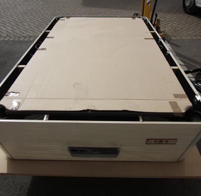 Pool Table Open With Salte Coverd