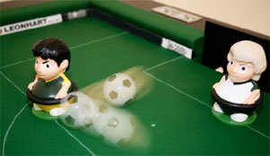 snoccer soccer snooker scoring goal