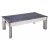 Fusion Pool Dining Table with White Finish and Glass Tops