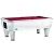 Atlantic Pool Table - White Finish with Silver Legs Option