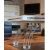 Luxury Roman Glass Legs Pool Table with White Finish