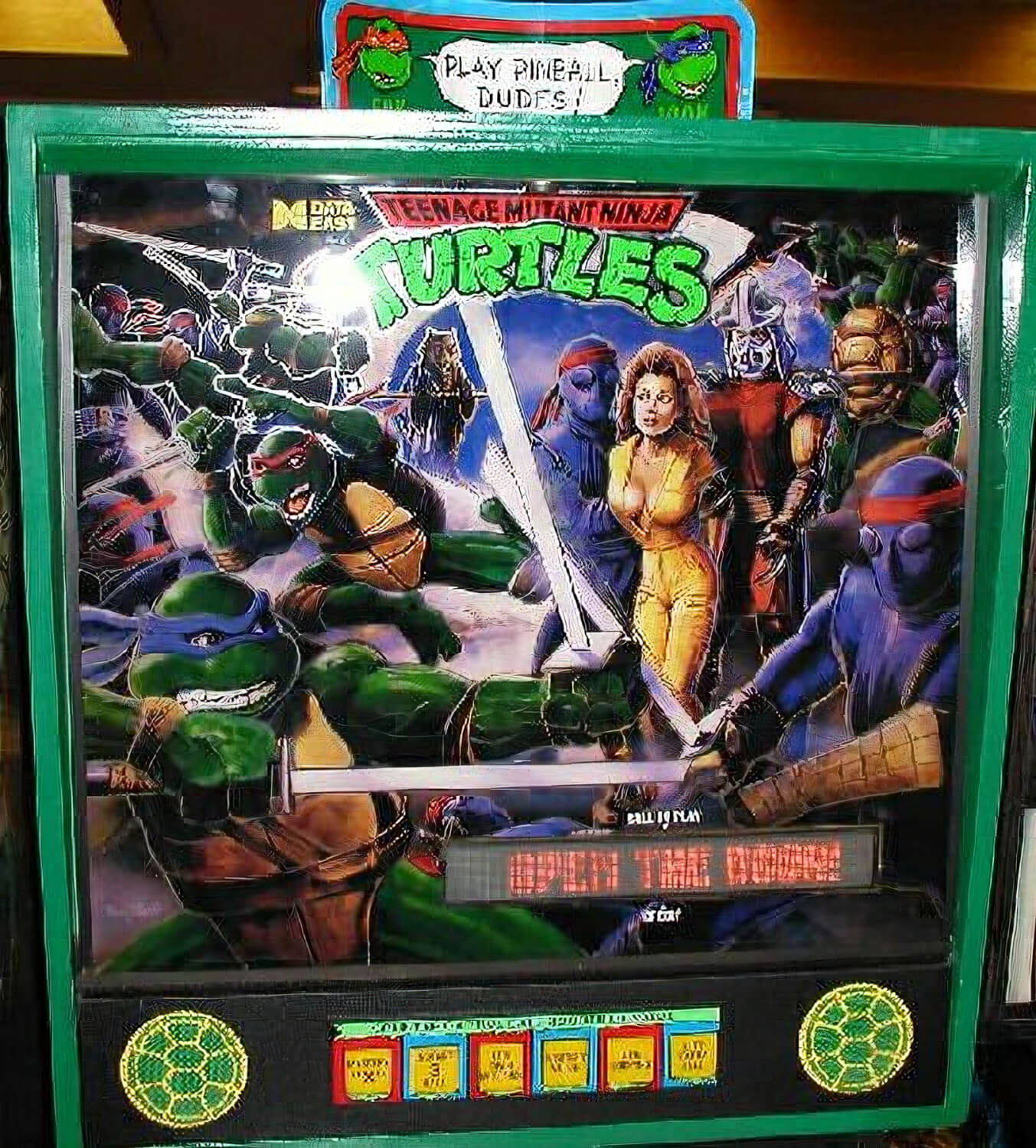 Teenage Mutant Ninja Turtles Pinball Machine Liberty Games