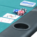 poker table glass holder