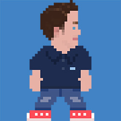 8-bit Drawing of Stuart Kerr