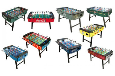 Customised foosball tables