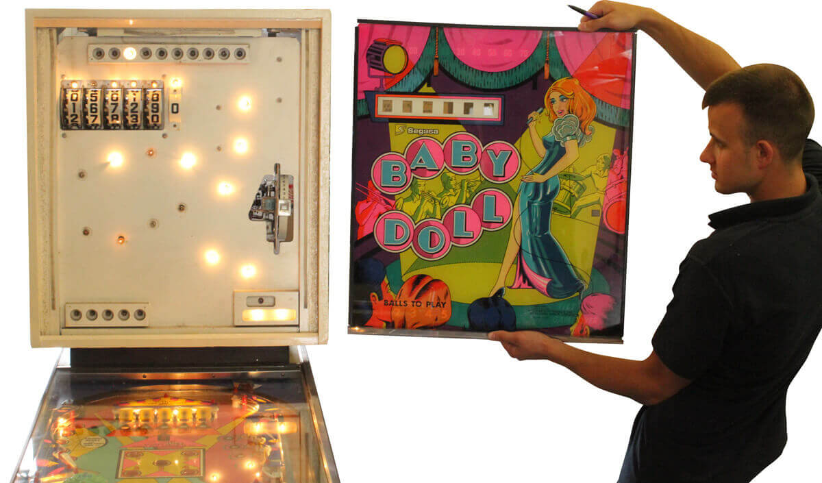 Old pinball table