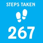 icon showing the number of steps taken during a game