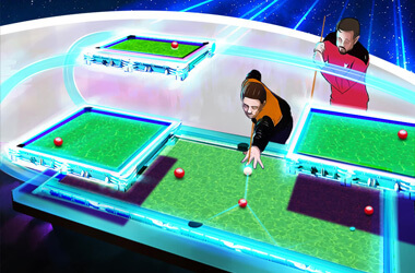 The Star Trek Tri-D pool table