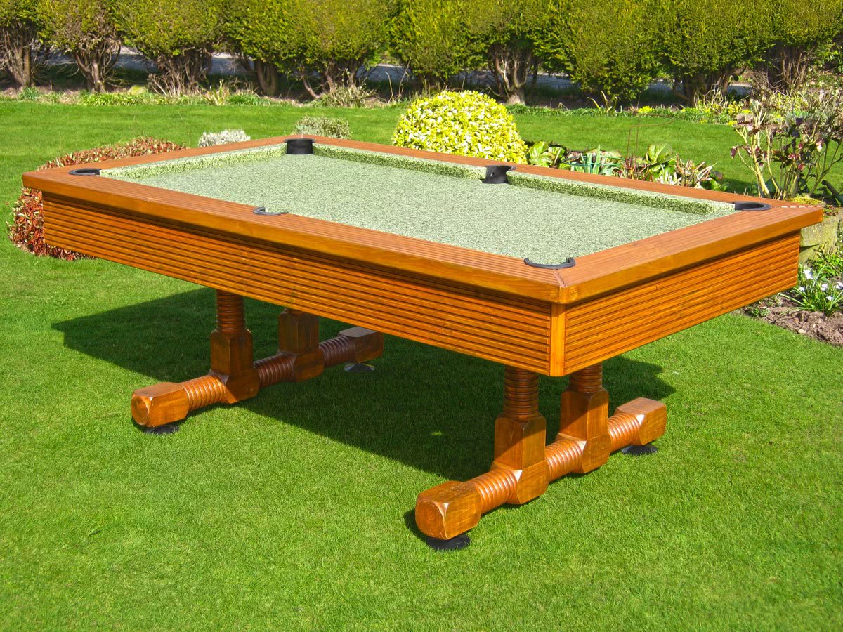 The Evergreen Classic outdoor pool table.