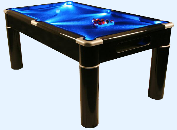 The Aurora LED pool table