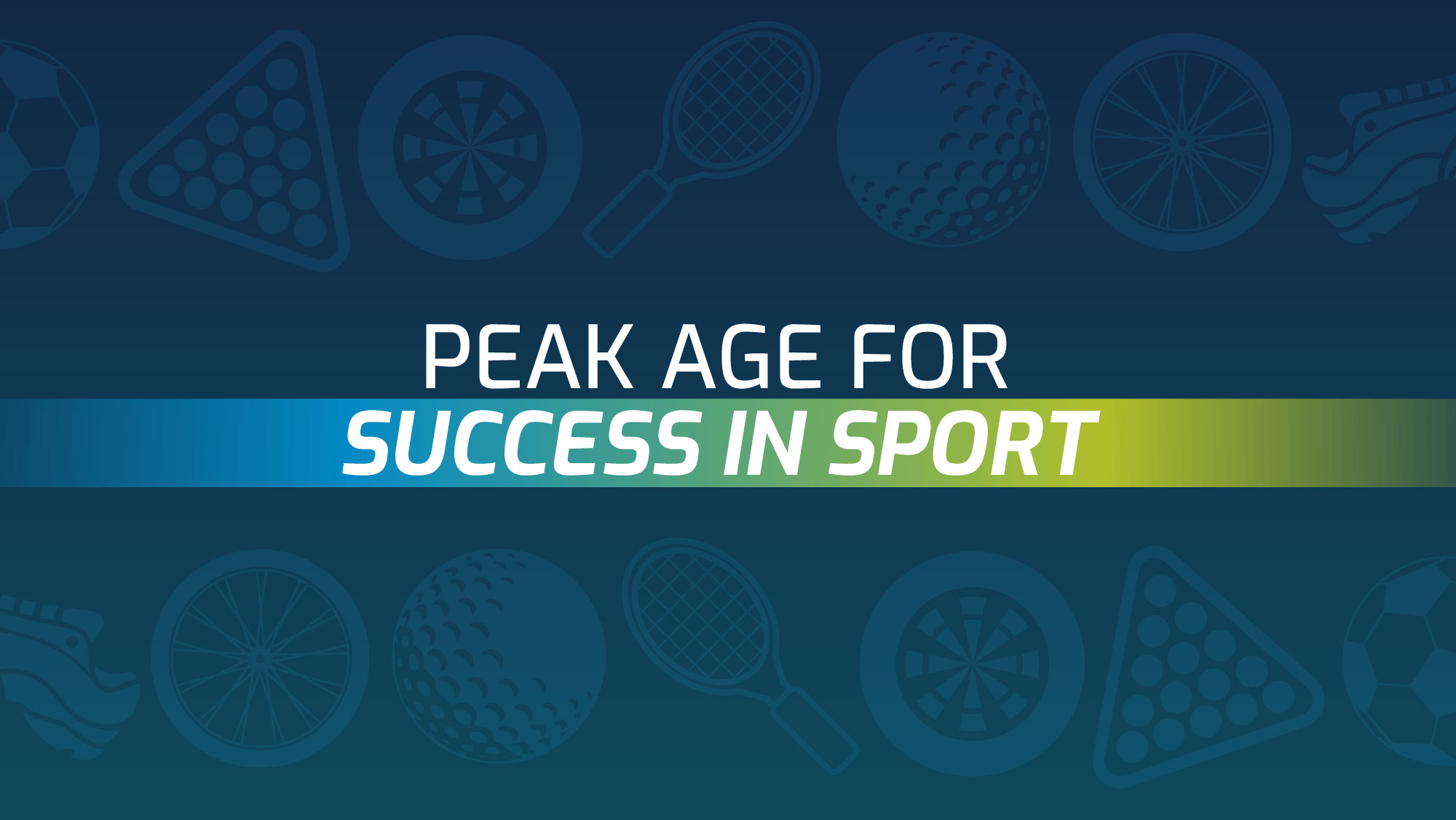 The Peak Age for Success in Sport