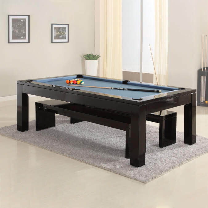 The Phoenix Solid Wood 7ft Slate Bed Pool Dining Table