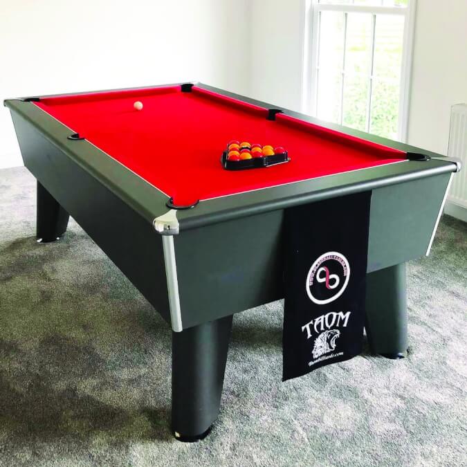 Blackball Slate Bed Pool Table