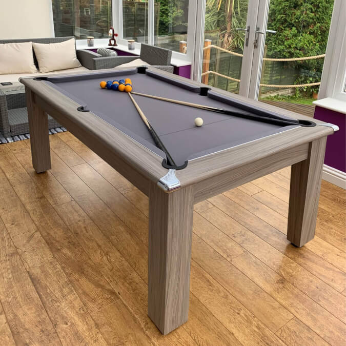 Modern Diner Slate Bed Pool Dining Table