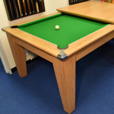 Classic Diner Slate Bed Pool Dining Table in our showroom