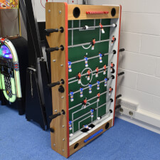 Tekscore Full Size Folding Football Table in our showroom