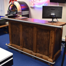 The Traditional Solid Wood Home Bar in our showroom