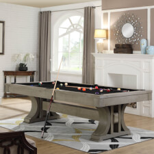 The Pureline Georgia II 8ft American Pool Dining Table in our showroom